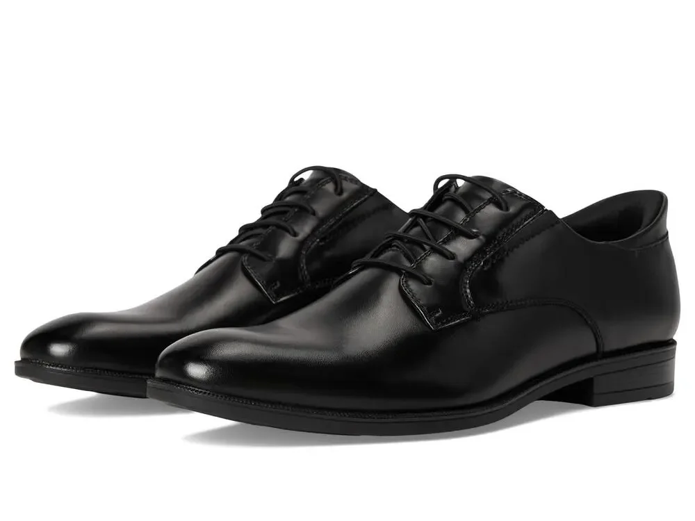 MARC JOSEPH NEW YORK MEN'S BAKER STREET OXFORD -BLACK NAPA LEATHER 8 MEDIUM